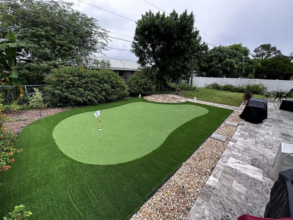 backyard putting green